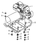 Part Location Diagram of 69649 Generac Engine-hm80ms W/muff